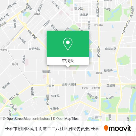 长春市朝阳区南湖街道二二八社区居民委员会地图