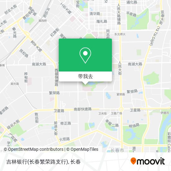 吉林银行(长春繁荣路支行)地图