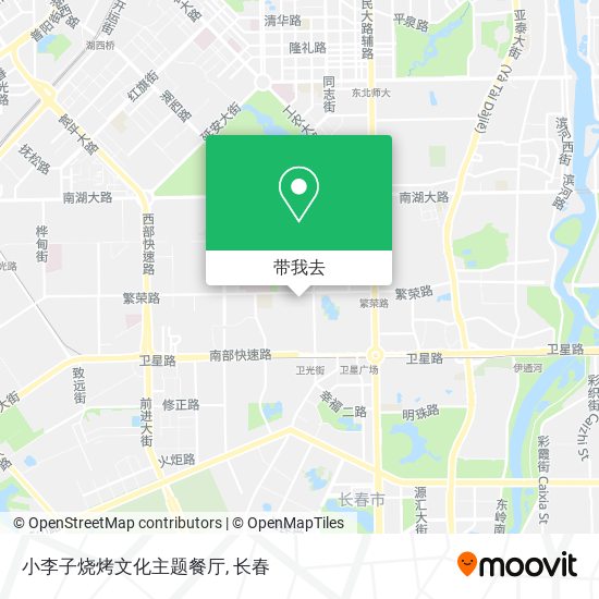 小李子烧烤文化主题餐厅地图