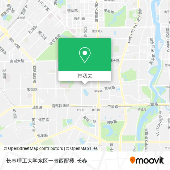 长春理工大学东区一教西配楼地图