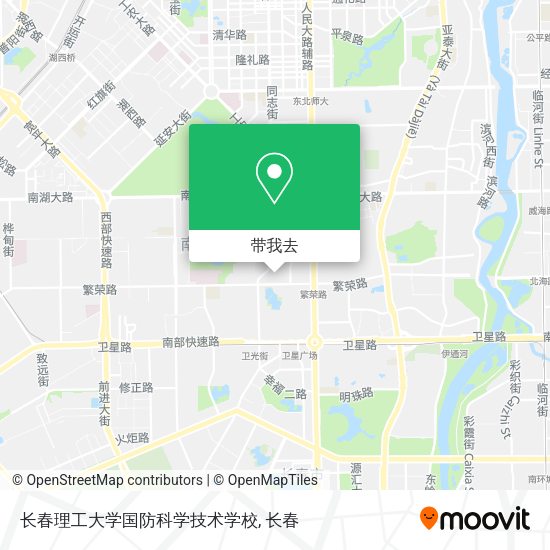 长春理工大学国防科学技术学校地图