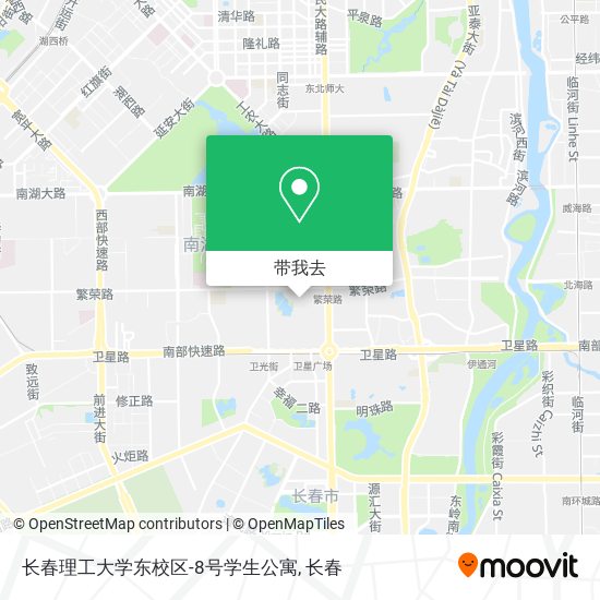 长春理工大学东校区-8号学生公寓地图