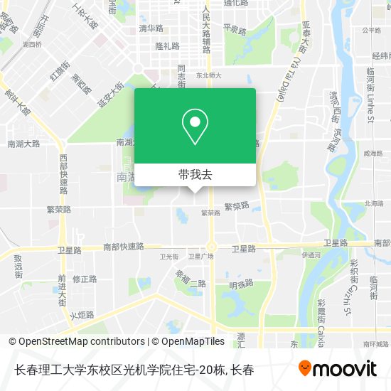 长春理工大学东校区光机学院住宅-20栋地图