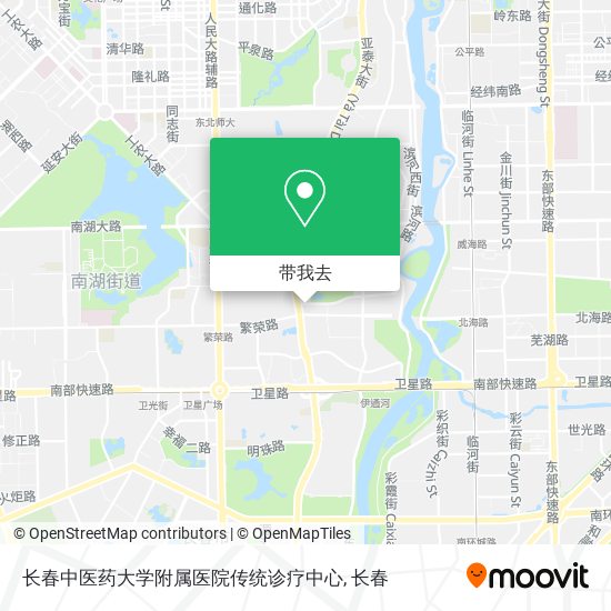 长春中医药大学附属医院传统诊疗中心地图