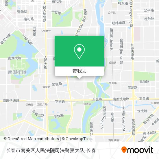 长春市南关区人民法院司法警察大队地图