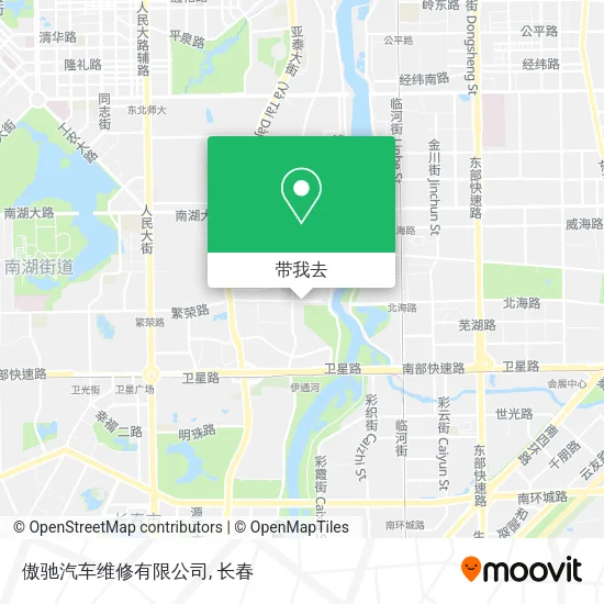 傲驰汽车维修有限公司地图