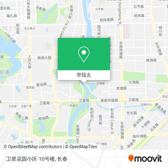 卫星花园小区-10号楼地图