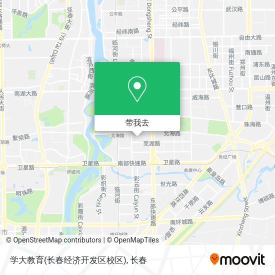 学大教育(长春经济开发区校区)地图