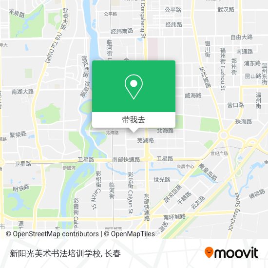 新阳光美术书法培训学校地图