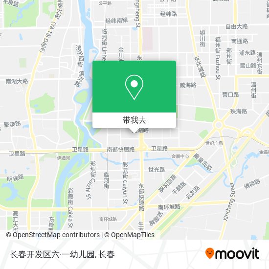 长春开发区六·一幼儿园地图
