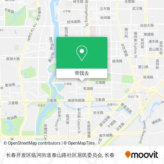 长春开发区临河街道泰山路社区居民委员会地图
