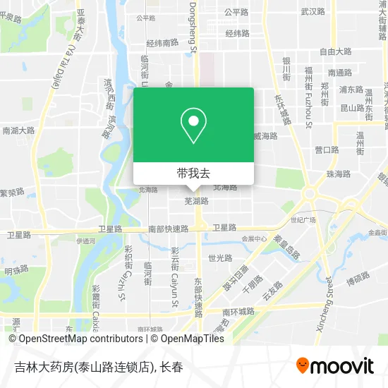 吉林大药房(泰山路连锁店)地图