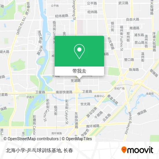 北海小学-乒乓球训练基地地图