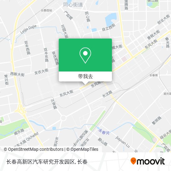 长春高新区汽车研究开发园区地图
