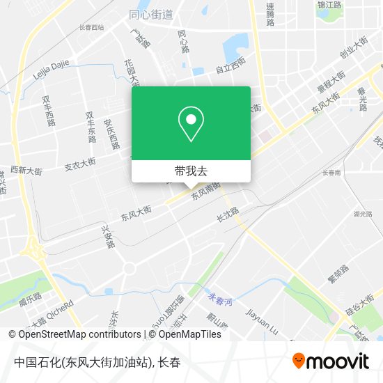 中国石化(东风大街加油站)地图