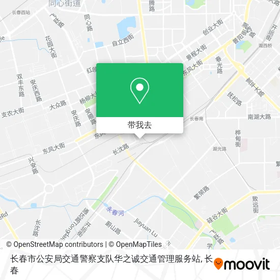 长春市公安局交通警察支队华之诚交通管理服务站地图