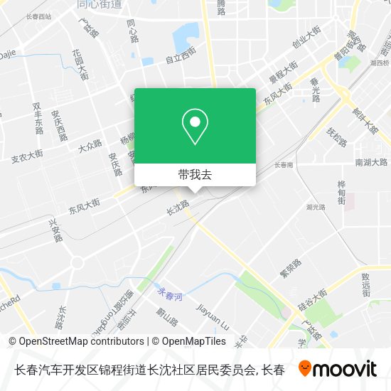 长春汽车开发区锦程街道长沈社区居民委员会地图
