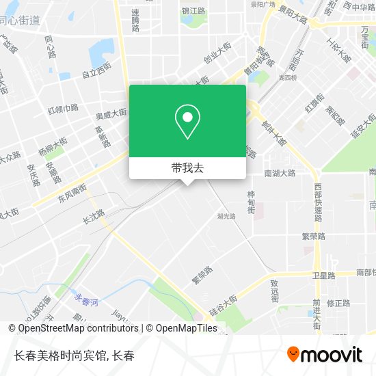 长春美格时尚宾馆地图