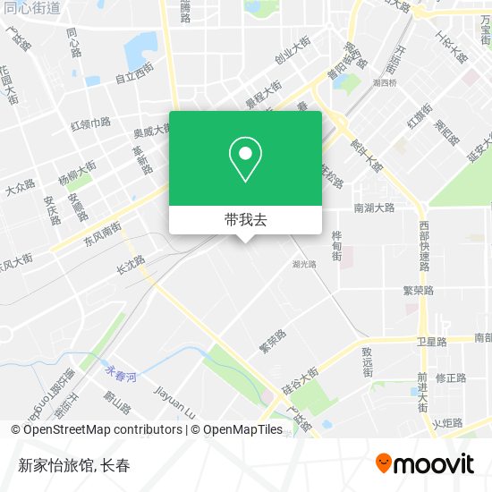 新家怡旅馆地图