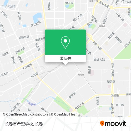 长春市希望学校地图