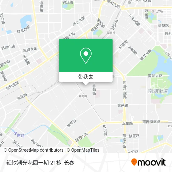 轻铁湖光花园一期-21栋地图