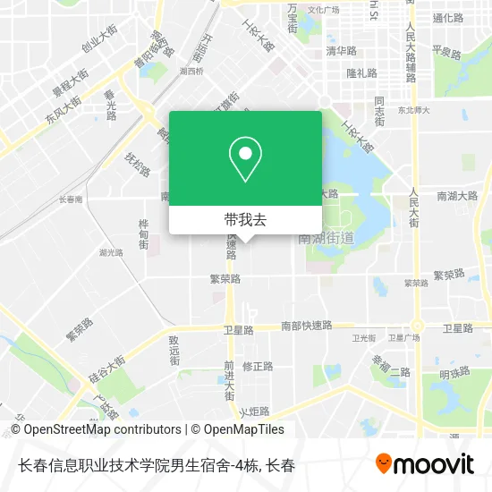 长春信息职业技术学院男生宿舍-4栋地图