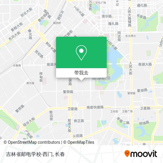 吉林省邮电学校-西门地图