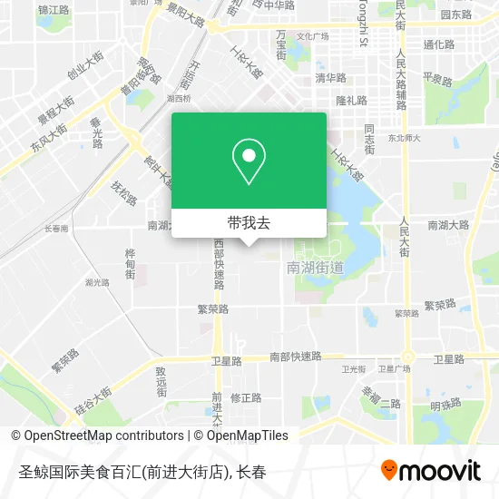 圣鲸国际美食百汇(前进大街店)地图