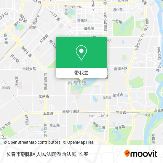 长春市朝阳区人民法院湖西法庭地图