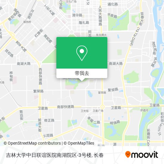 吉林大学中日联谊医院南湖院区-3号楼地图