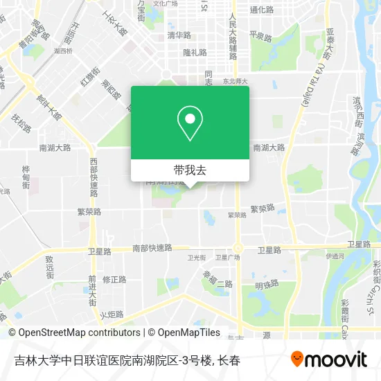 吉林大学中日联谊医院南湖院区-3号楼地图