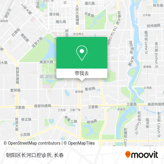 朝阳区长河口腔诊所地图