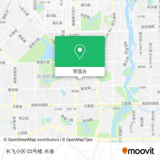 长飞小区-22号楼地图