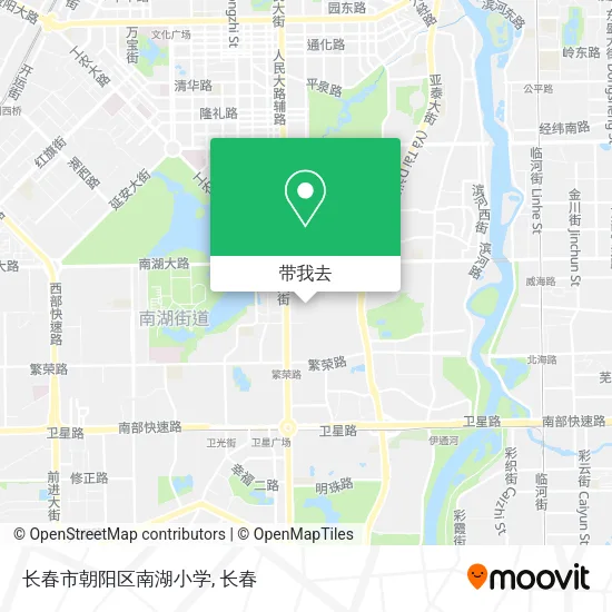 长春市朝阳区南湖小学地图