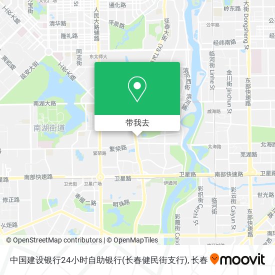 中国建设银行24小时自助银行(长春健民街支行)地图