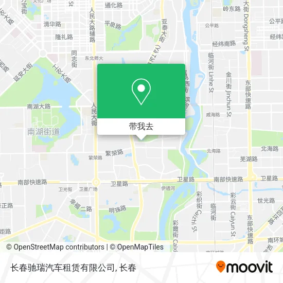 长春驰瑞汽车租赁有限公司地图
