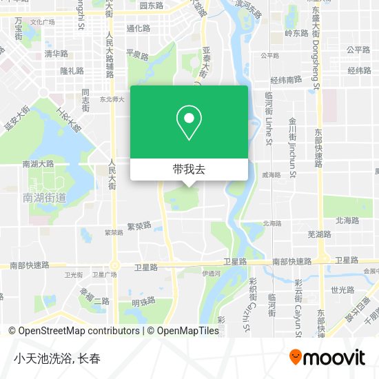 小天池洗浴地图