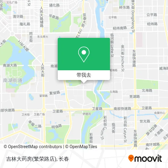 吉林大药房(繁荣路店)地图