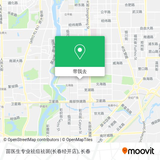 苗医生专业祛痘祛斑(长春经开店)地图