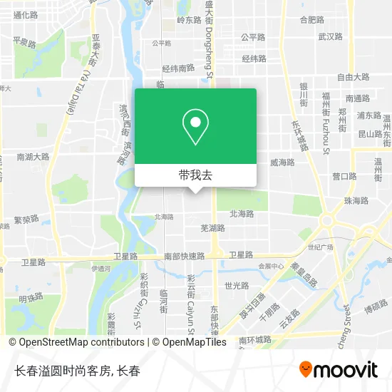 长春溢圆时尚客房地图