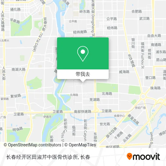 长春经开区田淑芹中医骨伤诊所地图