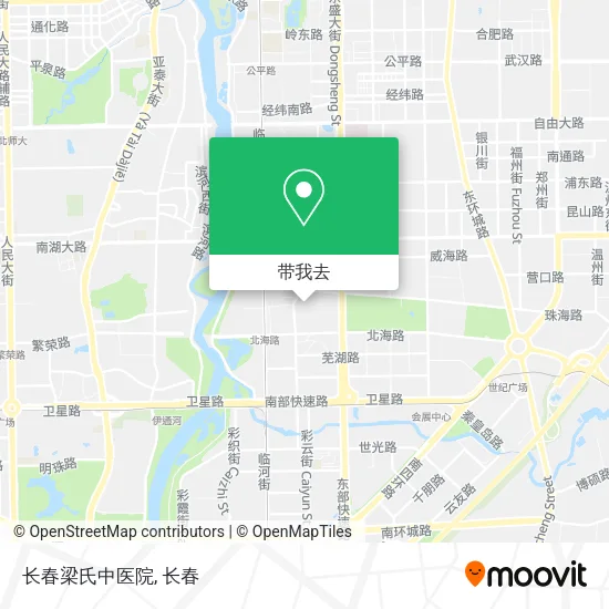 长春梁氏中医院地图