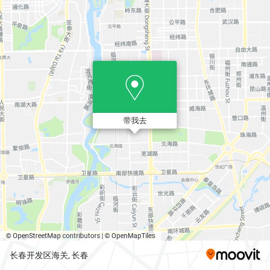 长春开发区海关地图
