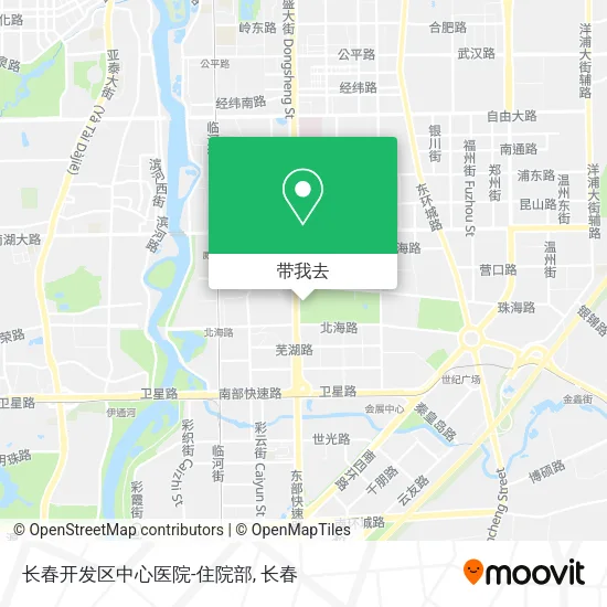 长春开发区中心医院-住院部地图