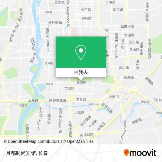 月都时尚宾馆地图