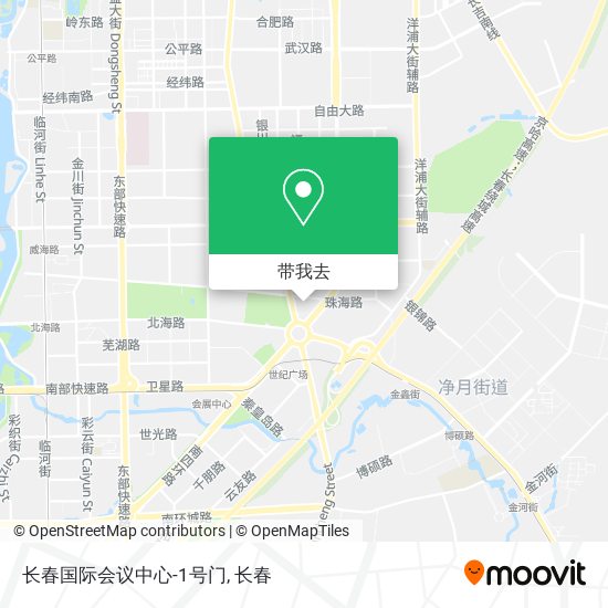 长春国际会议中心-1号门地图