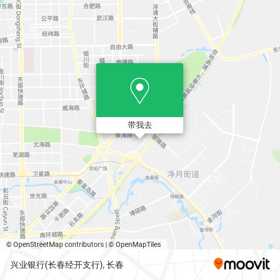 兴业银行(长春经开支行)地图