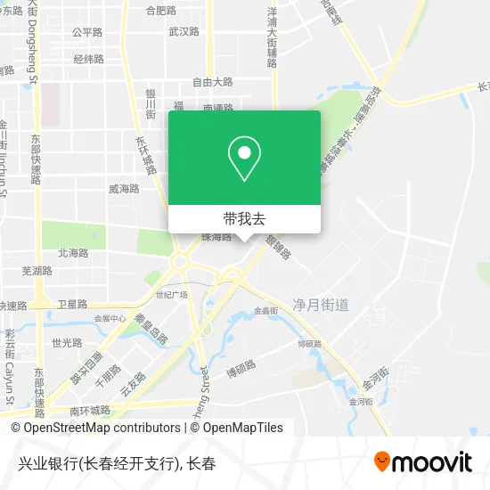 兴业银行(长春经开支行)地图