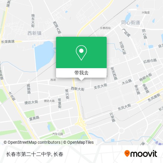 长春市第二十二中学地图