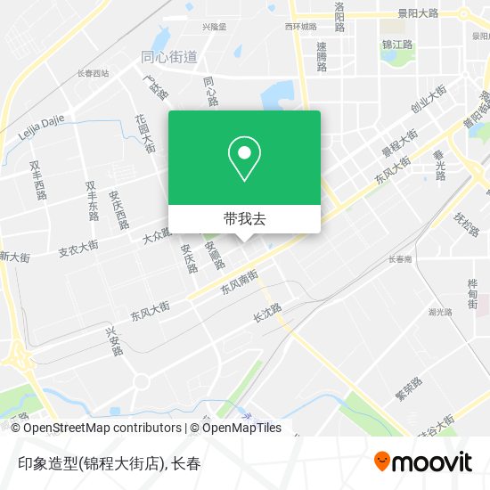 印象造型(锦程大街店)地图